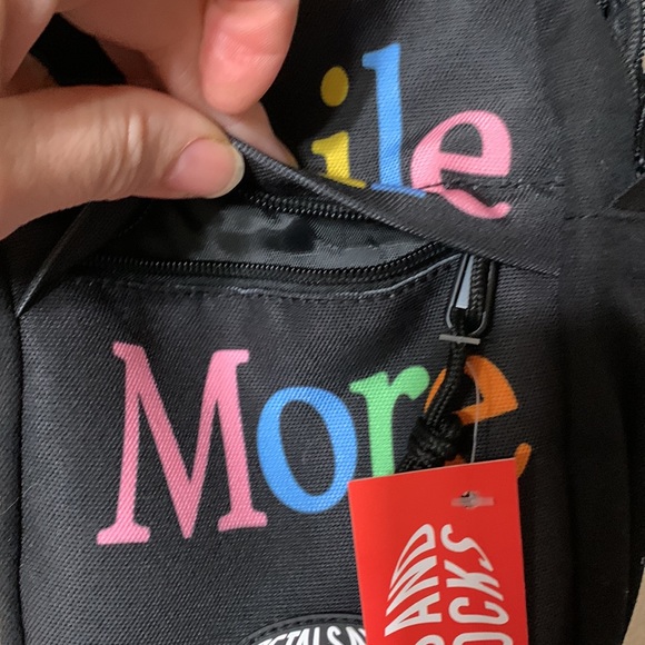 Black canvas crossbody Smile More - Picture 7 of 11